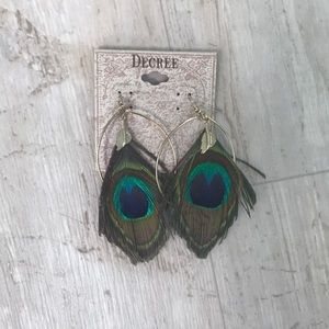 Degree Peacock Feather Earrings